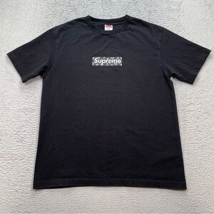 Vintage Supreme X Louis Vuitton T-Shirt Men's Size Large Black Monogram Box Logo